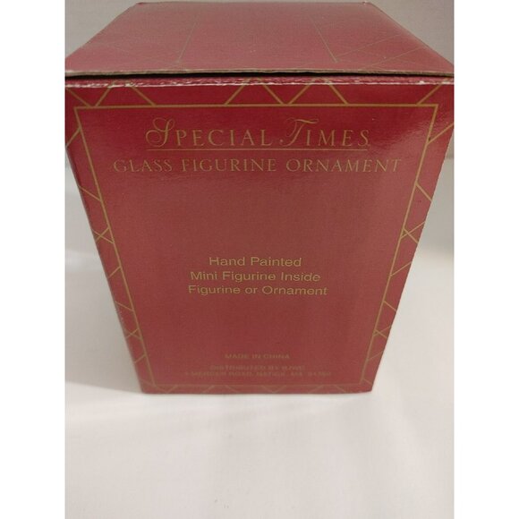 Special Times Glass Mini Figurine Firefighter Christmas Hand Painted Ornament A7 - Picture 2 of 6